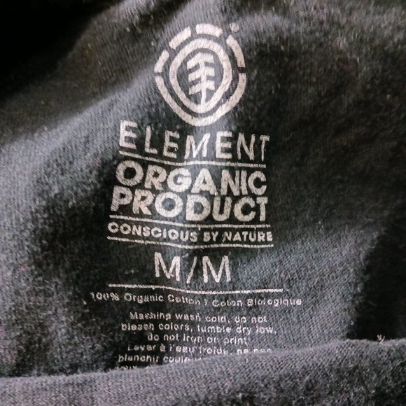 1992 element future nature classic skater t-shirt black skateboarding snow - Picture 2 of 2